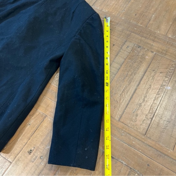 Vintage Pendleton Wool Blazer Women 8 Black Jacket Made In USA Utilitarian - Picture 11 of 11